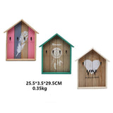 Max Wood Key Storage Box Cabinet Key Storage Container For Home Decor Green