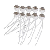 Max 10pcs Lamp Base Holder Adaptors 4 Inch Wire Connector For MR16 G4 Light Bulb