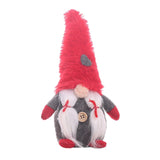 Max 8''Handmade Christmas Gnome Decoration Santa Figurines Xmas Tree Decor Red