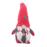 Max 8''Handmade Christmas Gnome Decoration Santa Figurines Xmas Tree Decor Red