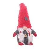 Max 8''Handmade Christmas Gnome Decoration Santa Figurines Xmas Tree Decor Red