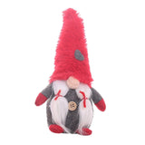 Max 8''Handmade Christmas Gnome Decoration Santa Figurines Xmas Tree Decor Red