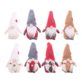 Max 8''Handmade Christmas Gnome Decoration Santa Figurines Xmas Tree Decor Red