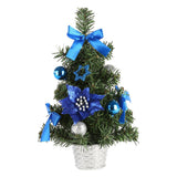 Max Adorable Christmas Tree with Baubles Home Decoration Ornaments Gift Blue