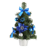 Max Adorable Christmas Tree with Baubles Home Decoration Ornaments Gift Blue