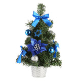 Max Adorable Christmas Tree with Baubles Home Decoration Ornaments Gift Blue