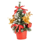 Max Mini Christmas Tree Holiday Festival Party Ornaments for Tabletop Red