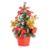 Max Mini Christmas Tree Holiday Festival Party Ornaments for Tabletop Red