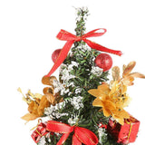 Max Mini Christmas Tree Holiday Festival Party Ornaments for Tabletop Red