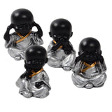 Max Ceramic Small Buddha Statue Monk Figurine Tea pet  Ornaments Style01