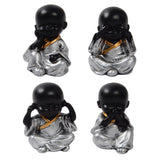 Max Ceramic Small Buddha Statue Monk Figurine Tea pet  Ornaments Style01