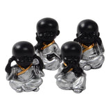 Max Ceramic Small Buddha Statue Monk Figurine Tea pet  Ornaments Style01