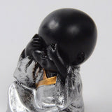 Max Ceramic Small Buddha Statue Monk Figurine Tea pet  Ornaments Style02