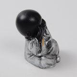 Max Ceramic Small Buddha Statue Monk Figurine Tea pet  Ornaments Style02