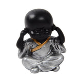Max Ceramic Small Buddha Statue Monk Figurine Tea pet  Ornaments Style03