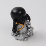 Max Ceramic Small Buddha Statue Monk Figurine Tea pet  Ornaments Style03