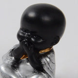 Max Ceramic Small Buddha Statue Monk Figurine Tea pet  Ornaments Style04