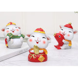 Max Miniature Mice Figurines Resin Mouse Ornament for Year of The Rat Gift F