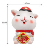 Max Miniature Mice Figurines Resin Mouse Ornament for Year of The Rat Gift F