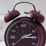 Max Creative Metal Alarm Clock Wind Up Mechanical Alarm Bell Wine