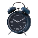 Max Creative Metal Alarm Clock Wind Up Mechanical Alarm Bell Dark Blue