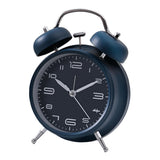 Max Creative Metal Alarm Clock Wind Up Mechanical Alarm Bell Dark Blue
