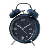 Max Creative Metal Alarm Clock Wind Up Mechanical Alarm Bell Dark Blue