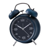 Max Creative Metal Alarm Clock Wind Up Mechanical Alarm Bell Dark Blue