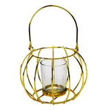 Max Nordic Style Metal Basket Candlestick Candle Holder C_Golden