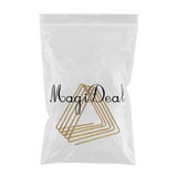 Max Triangular Desktop Book Rack Metal Wire Bookshelf Magazine Holder Golden