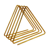 Max Triangular Desktop Book Rack Metal Wire Bookshelf Magazine Holder Golden