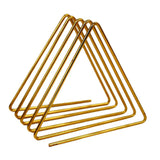Max Triangular Desktop Book Rack Metal Wire Bookshelf Magazine Holder Golden