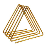 Max Triangular Desktop Book Rack Metal Wire Bookshelf Magazine Holder Golden