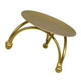 Max Iron Plate Candle Holder Decorative Iron Pillar Candle Plate Pedestal Stand