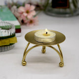 Max Iron Plate Candle Holder Decorative Iron Pillar Candle Plate Pedestal Stand