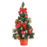 Max Artificial Tabletop Mini Christmas Tree Decor Holiday Party Supplies Red