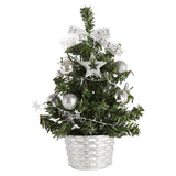Max Artificial Tabletop Mini Christmas Tree Decor Miniature Xmas Tree Golden