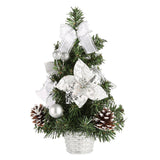 Max Artificial Tabletop Mini Christmas Tree Decor Miniature Xmas Tree Golden
