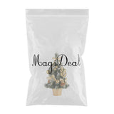 Max Artificial Tabletop Mini Christmas Tree Decor Miniature Xmas Tree Golden