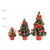 Max Artificial Tabletop Mini Christmas Tree Decor Miniature Xmas Tree Golden