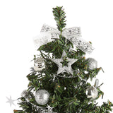 Max Artificial Tabletop Mini Christmas Tree Decor Miniature Xmas Tree Silvery