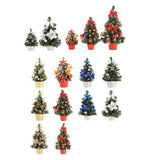 Artificial Tabletop Mini Christmas Tree Decor Miniature Xmas Tree Red