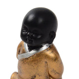 Maxbell Resin Buddha Statue Monk Figurine Tea pet  Ornaments  Style02