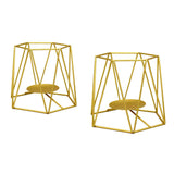 Golden Geometric Candle Holder Centerpieces for Wedding party L
