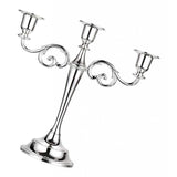 Max European 3 Arms Candelabra Candle Holder for Decoration  Silver