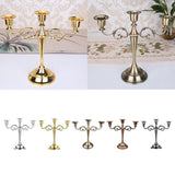 Max European 3 Arms Candelabra Candle Holder for Decoration  Silver