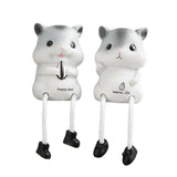 Max Creative Resin Hanging Foot Ornament Desktop Figurine Hamster