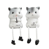 Max Creative Resin Hanging Foot Ornament Desktop Figurine Hamster