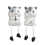 Max Creative Resin Hanging Foot Ornament Desktop Figurine Hamster
