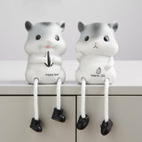 Max Creative Resin Hanging Foot Ornament Desktop Figurine Hamster